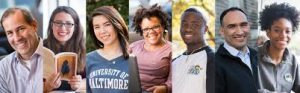 Portraits of students at the University of Baltimore.